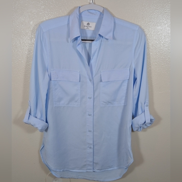 Babaton utility poplin shirt in light blue 2XS - Picture 3 of 13